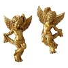 1 Pair Cartoon Wall Hanging Angel Ornaments Cute Angel Sculptures Cherub Angel Statue  Wedding