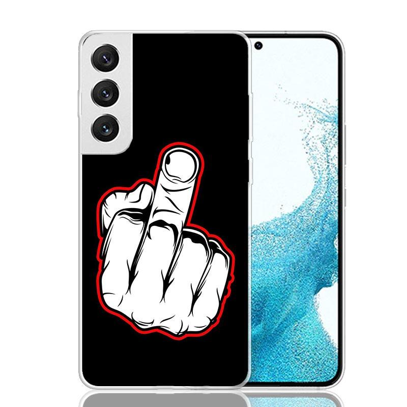 Middle Finger Phone Case For Samsung Galaxy S26 S25 Edge S24 S23 FE S22 Ultra S21 Plus S20 + Fundas Cover Coque Galaxy S25 S24 S
