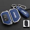 Fashion Remote Car Key Case Cover Shell Fob Protector Bag For Jeep Wrangler Gladiator JL JLU Rubicon Sahara JLU JT 2018-2022 AJV1