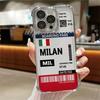Чехол Hot Air Rome Label для Apple iPhone 17 Air 16 15 14 Plus 13 12 11 Pro Max 16e Прозрачный чехол