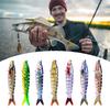 Jointed Artificial Bait Fishing Lure with 3D Eyes Realistic Looking Vibrant Color