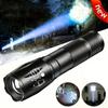 Portable Zoomable LED Flashlight Battery Powered Waterproof Torch with 5 Lighting Modes for Camping Hiking Fishing Outdoor Use