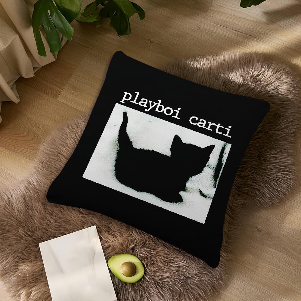 Рэпер Playboi Carti Музыка Whole Lotta Red Для Спальни Машины Кофейни Комнаты Мягкий и Гостиной Дивана Декоративная Наволочка Ca