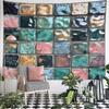 Colorful Cracked Mosaic Patterns Pattern Wall Hanging Tapestry Decorative Tapestry Home Decor for Bedroom and Living Room