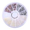 DIY 3D Nail Art Tips Decoration Charms Round Wheel Crystal Glitter Rhinestones