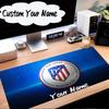 Custom Name Mouse pad Atletico Madrid Crest Mouse Pad Desk Mat, Non-Slip Rubber Backer Pad For Computer Notebook Gaming Mouse Pad Birthday Gift