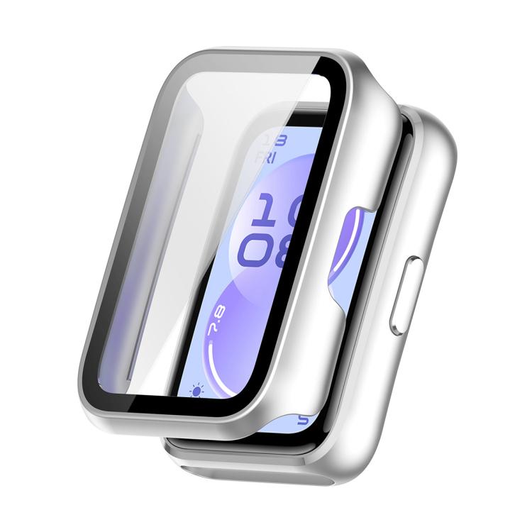 Hat‑Prince Full‑Coverage Tempered‑Glass Integrated PC Watch Case Compatible with Huawei Band 11, Protective Case, Case Only
