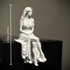 Classical Myth Male Female Small Statue 3D Printed Greek God Edge Seated Figurine Edge-hanging Desktop Ornaments Bookshelf Decor