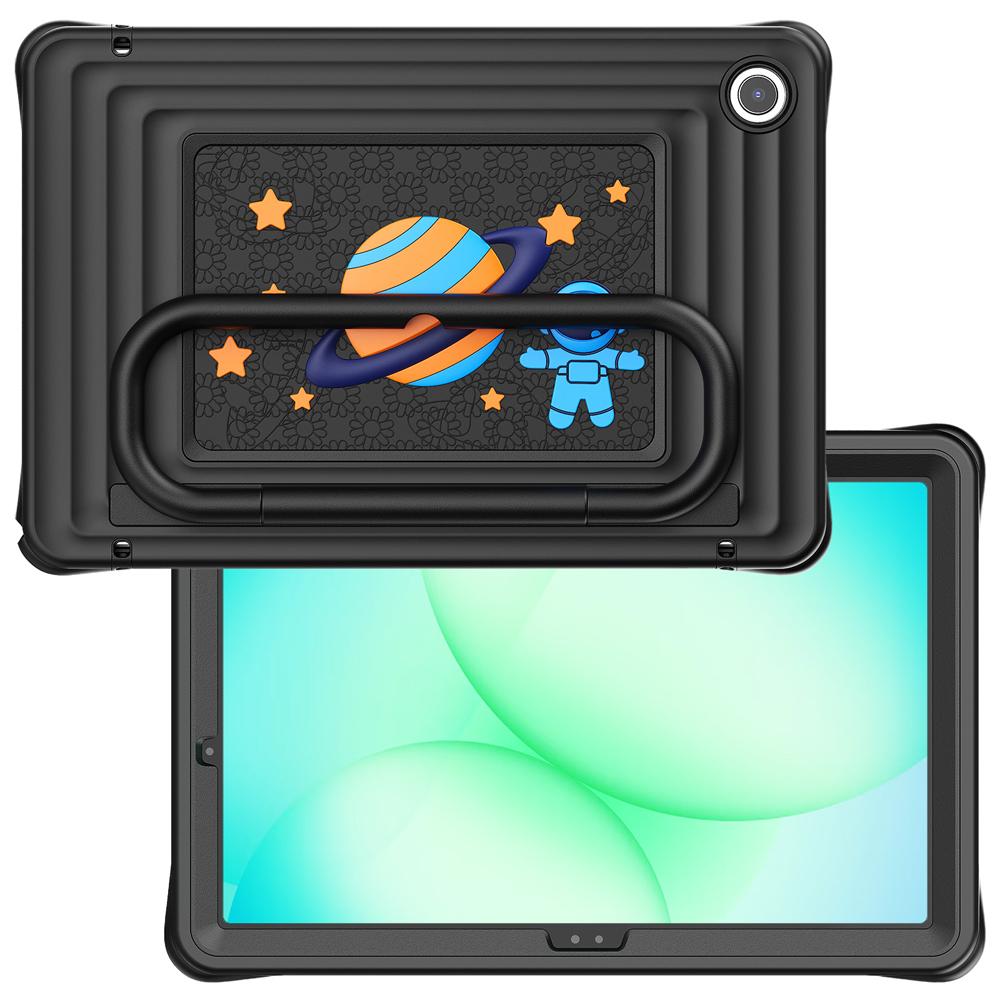 Portable Stand Tablet Cases for Samsung Galaxy Tab A9/A11 Plus/A9+/A11+ Case X235 Cover Kids Cartoon Shockproof Silicone Shell