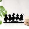1pc Western Cowboy Desktop Decorations Desktop Metal Artwork Bookends Decorations Christmas Halloween Decorations