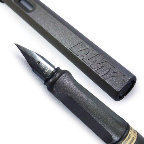 Lamy Перьевая ручка Safari, черное перо, размер F (отлично) L17-F [элемент]