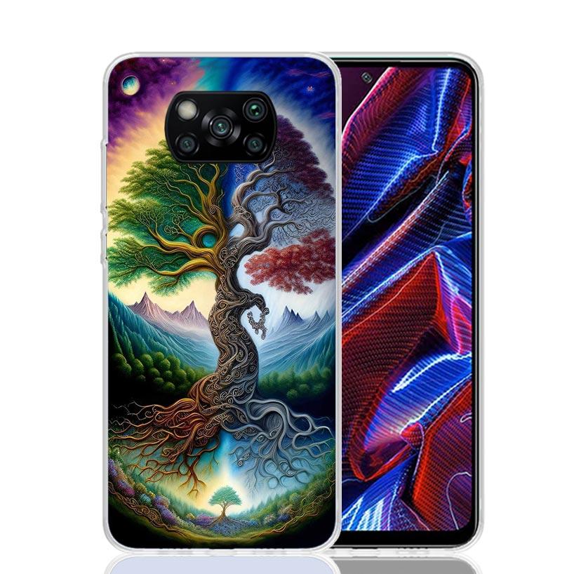 Tree of Life Space Phone Case For Xiaomi Poco F7 Ultra X7 X6 Pro X5 Redmi 15 15C 13 13C 12 12C 10 10A 10C 9 9A 9C 9T Shell Poco