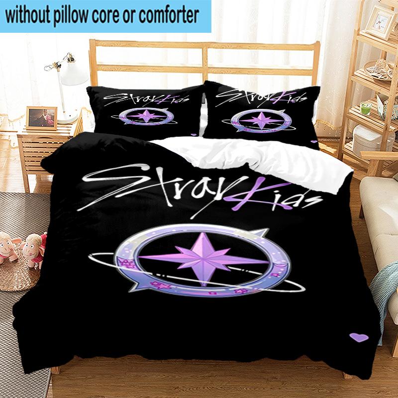 3PCS K-pop Group Performance 3pcs Bedding,Including 3PCS Duvet Cover And 2pcs Pillowcases Perfect for Christmas,Ideal for Bedroom, Dormitory
