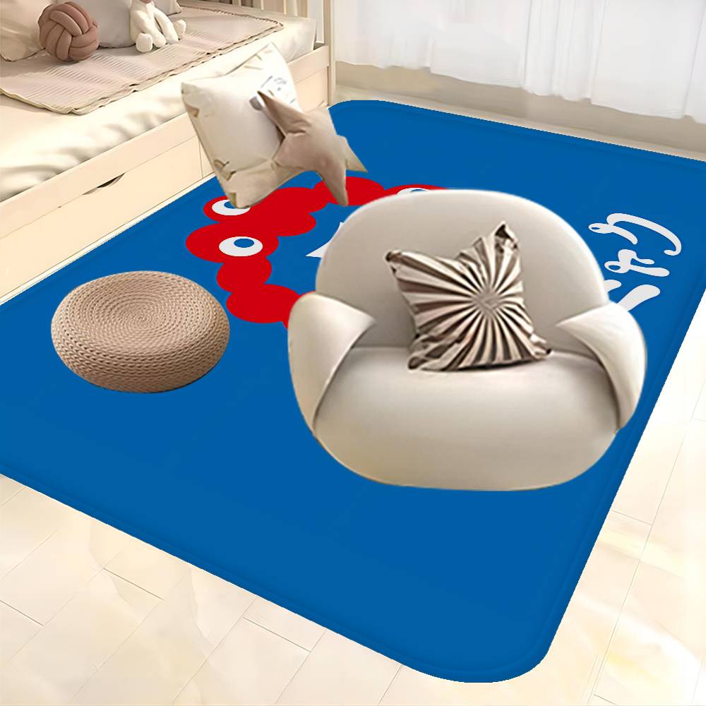 Cartoon M-Myaku-Myaku Entrance Door Mat Washable Non-Slip Living Room Sofa Chairs Area Mat Kitchen Welcome Doormat