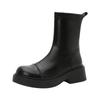 Boots Short Boots Women's 2025 Autumn and Winter New Thicksole Side Zipper Knight Boots Simple Versatile Skinny Boots Martin Boots Women's