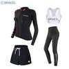 Womens UV Protection Rash Guard Set Long Sleeve Top Pants Snorkeling Swimming Surfing Diving