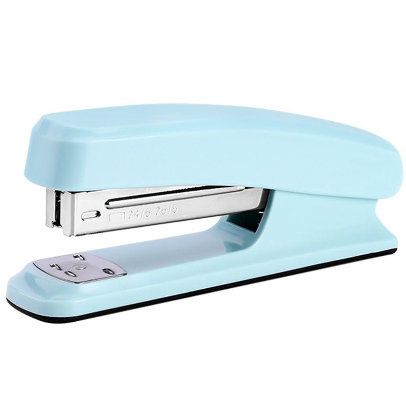 Cream Color Large Multifunctional Labor-Saving Stapler for Students and Office/Home Use