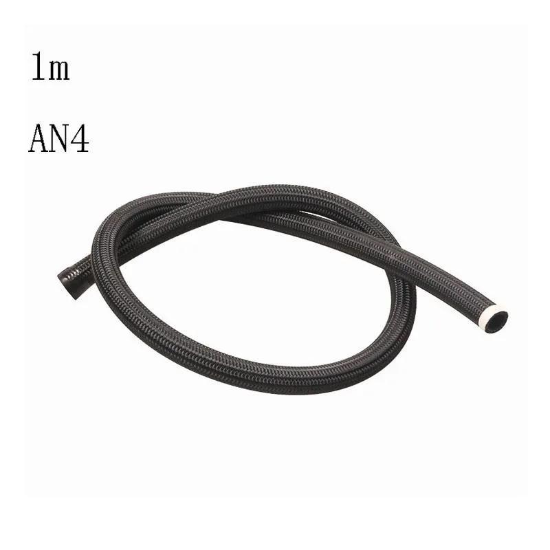 AN4 AN6 AN8 AN10 Нейлоновая оплетка из нержавеющей стали Тормозной маслоохладитель Топливопровод Шланг CPE Синтетическая резина Топливная труба