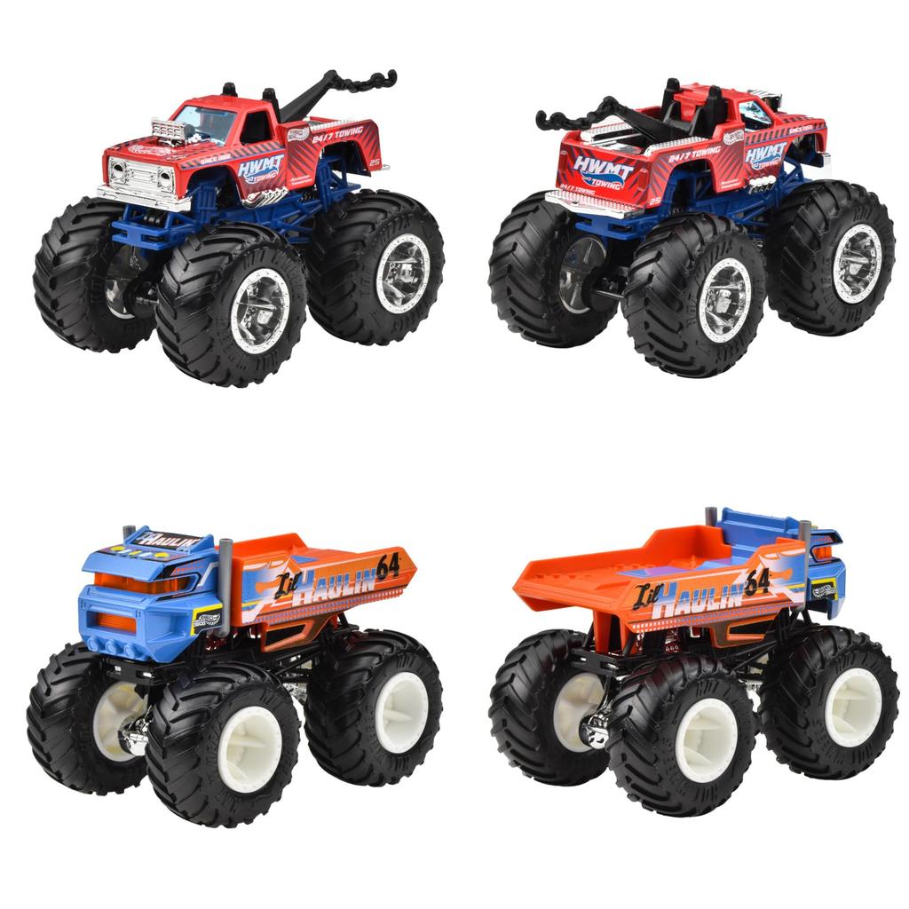 Hot Wheels Ассортимент Монстр-траков 8 Миниатюрных Наборов в Коробке 164 - Транспортные Средства/Игрушки - (Возраст 3+) - Многоцветный (983C-FYJ44)