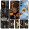 Роскошный чехол для телефона Samsung Galaxy S25 Edge S24 S23 S22 S21 Ultra S20 FE 5G S10 S10E S9 Plus с принтом Bitcoin B, мягкий ТПУ