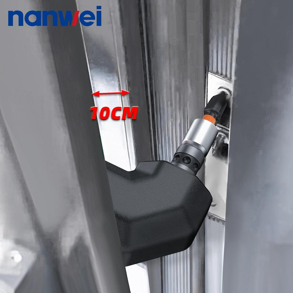 NANWEI Электрическая отвертка 4-в-1 50 Нм с несколькими головками, бесщеточным двигателем, 20 В