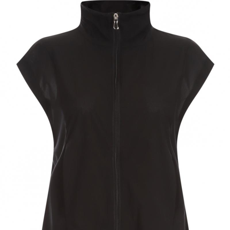 Shop Women Premium Half Neck Windbreaker Layered Golf Vest Lb Wvs 20614 White