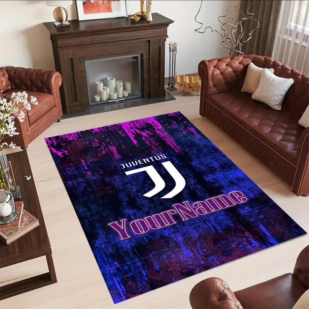 Juventus Customize Your Name Floor Mat Suitable for Decorate room Study room Entryway Hallway Anti-slip Rug Anime Office Decor