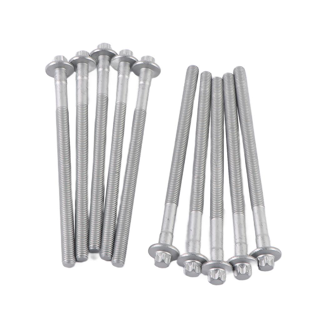 10 PCS Engine Cylinder Head Bolts Kit For Mercedes-Benz W203 C204 R172 L4 M271 1.8 165mm Length Cylinder Head Screws Engine Part