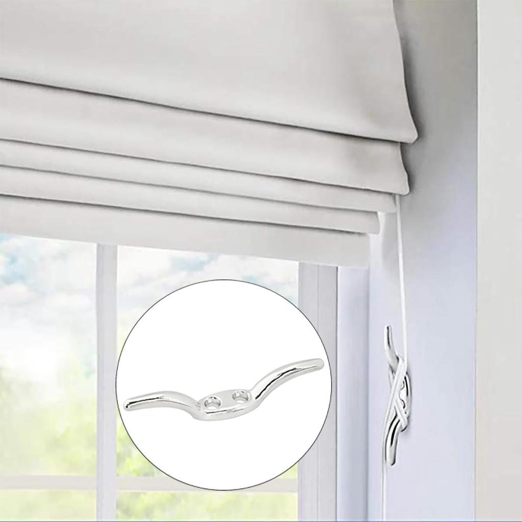 4PCS Blind Accessories - Hooks, Cleats, Safety Kits, Winder for Blinds, Flagpoles, Boats, Awnings, Tarpaul