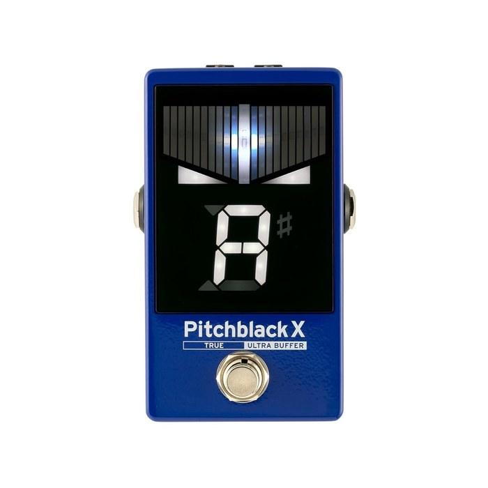 KORG Pitchblack X Педаль-тюнер для гитары/баса, точность 0,1 цента, Ультра-буфер, True Bypass, Выход DC, Стробоскопическая настройка, Синий