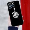 Cartoon Middle Finger Phone Case For iPhone 16 Pro Max 11 12 13 14 15 Pro Max Mini XR 16 15 Plus 16e Cover Coque