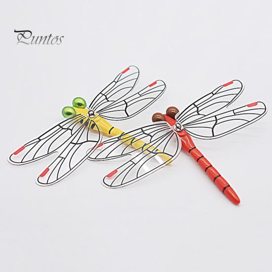 12 см поддельное украшение в виде стрекозы, устойчивое к атмосферным воздействиям садовое репеллент от мух, имитация мультяшной модели стрекозы, игрушка в помещении и на открытом воздухе, 3D орнамент в виде стрекозы