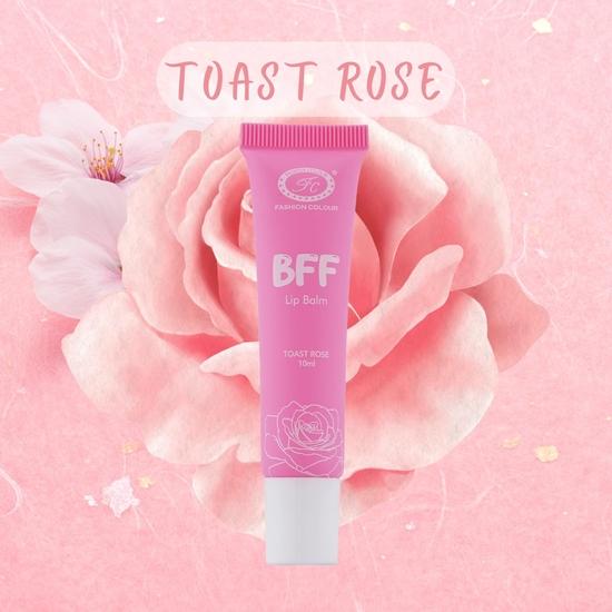 Бальзам для губ Fashion Colour BFF 4 в 1 | 24 часа увлажнения | Идеально для комфорта в течение всего дня | Тостовая роза | Коричневый сахар | Ягода | Персиковый взрыв | 10 мл x 4 недели