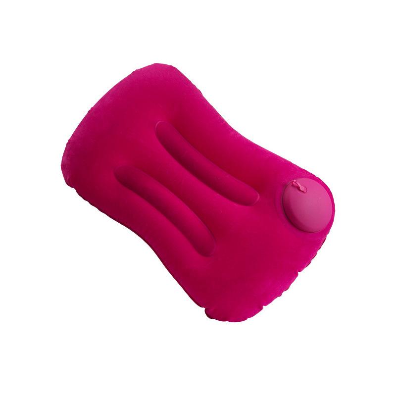 Press-and-Fold Inflatable Pillow: Large Neck and Lumbar Support for Camping and Travel