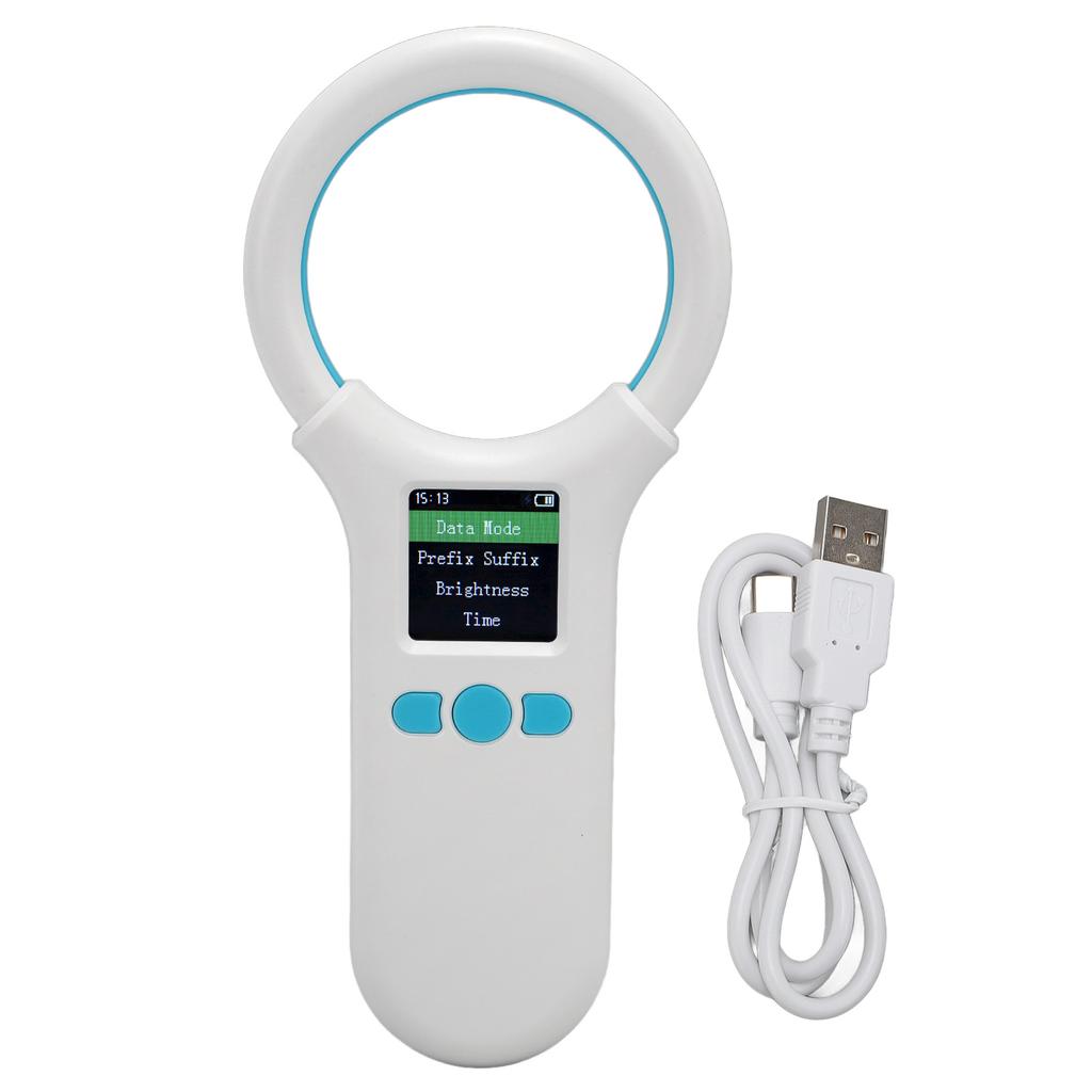 USB-считыватель микрочипов домашних животных 1,44 дюйма TFT LCD 134,2 кГц 125 кГц EMID FDX B сканер идентификационных меток чипов животных