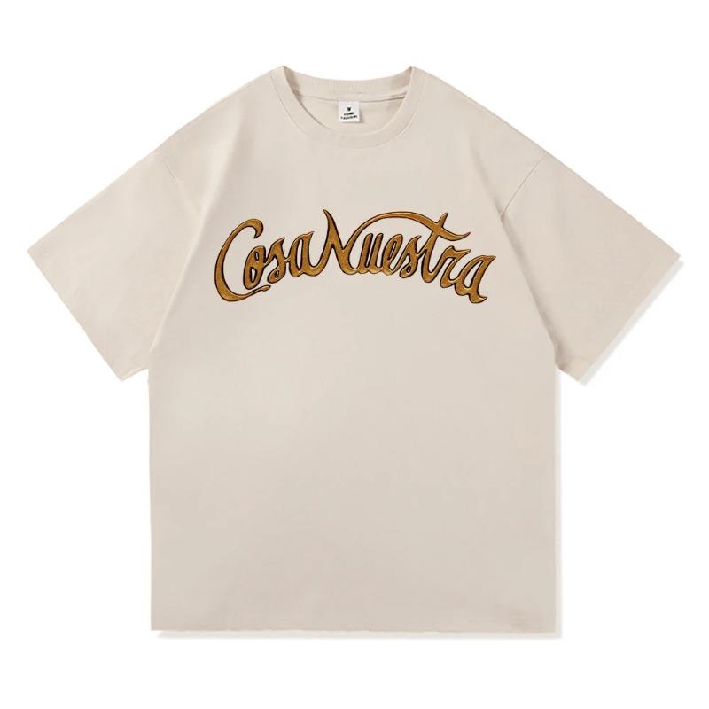 Rauw Alejandro Coca Nuestra T Shirt Fashion Men Harajuku Aesthetic Graphic Tshirt Unisex Vintage Polyester T-Shirts Men’s