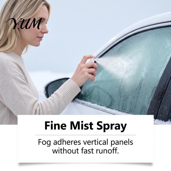 Clear Vision Winter Spray Car Ice Melting Spray, 120ml De-Icer for Windshield Windows Mirrors, Care Fast Acting Remover with Trigger Nozzle,