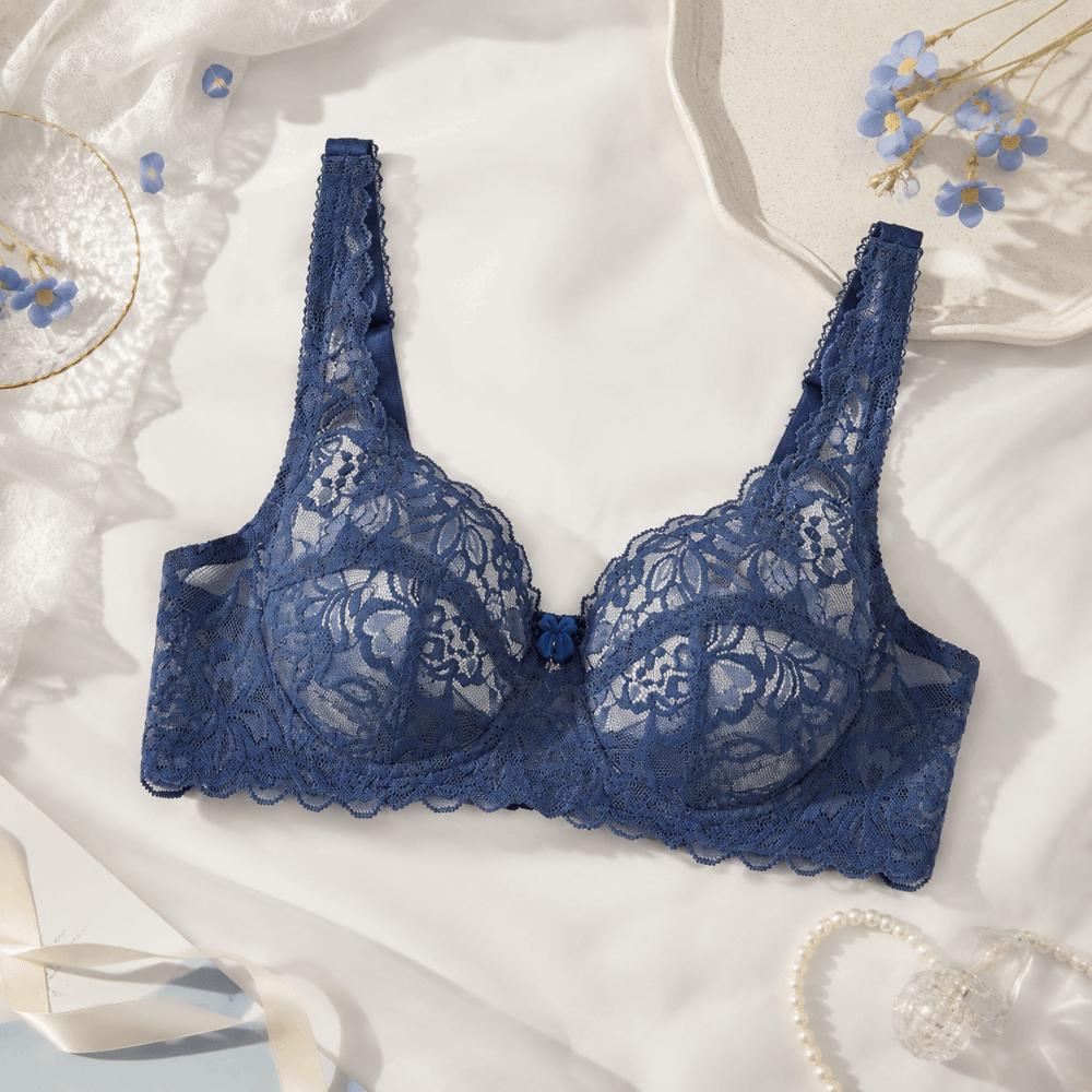 Hollow Out Lace Bra Untra-thin Lace Underwear Seamless Push Up Bra Daily Wear