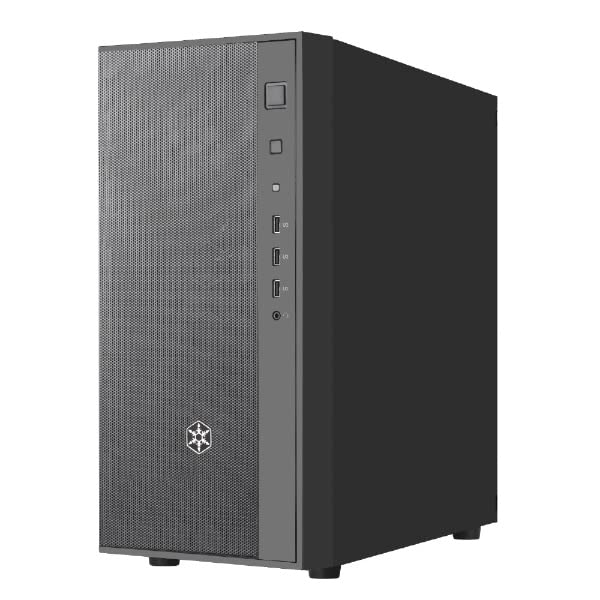 Silver Stone Stylish and unique reinforced glass mid tower ATX case Domestic regular distribution product SST-FAR1B-PRO-V2 /