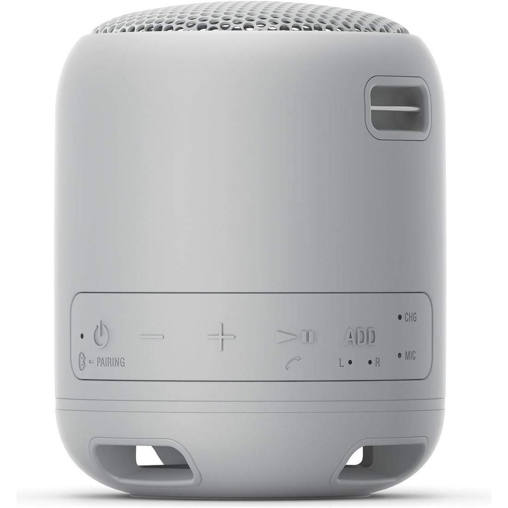 Sony SRS-XB12 Portable Wireless Speaker Waterproof Dustproof Bluetooth Heavy Bass Microphone Included Gray 2019 Model