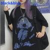 Vintage Women T-shirt Punk Dark Grunge Streetwear Clothing Female Oversized Loose Ladies Top Gothic Tshirts Harajuku Clothes