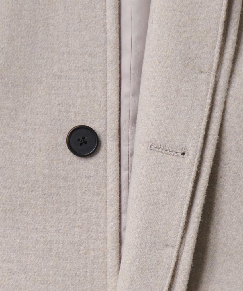 Musinsa Standard Cashmere Blend Oversized Balmacaan Coat [Oatmeal]