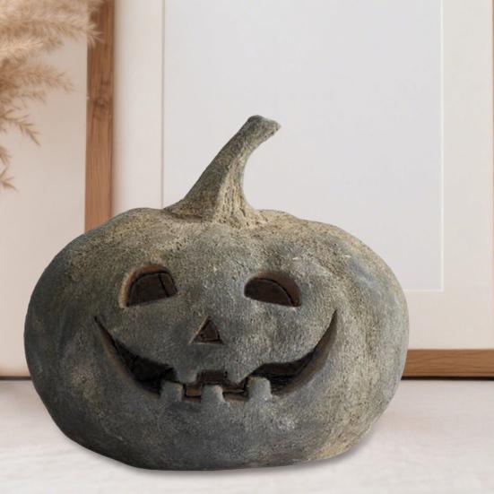 Halloween Ornament Pumpkin Shape Handmade Lantern Farmhouse Table Festival Porch Front Door Decoration