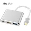 USB 3.0 Type-C Хаб-адаптер HDMI 4K Thunderbolt 3 RJ45 USB C Хаб Слот для чтения TF SD карт для MacBook Pro M3 M2 Air 13 2022 2021