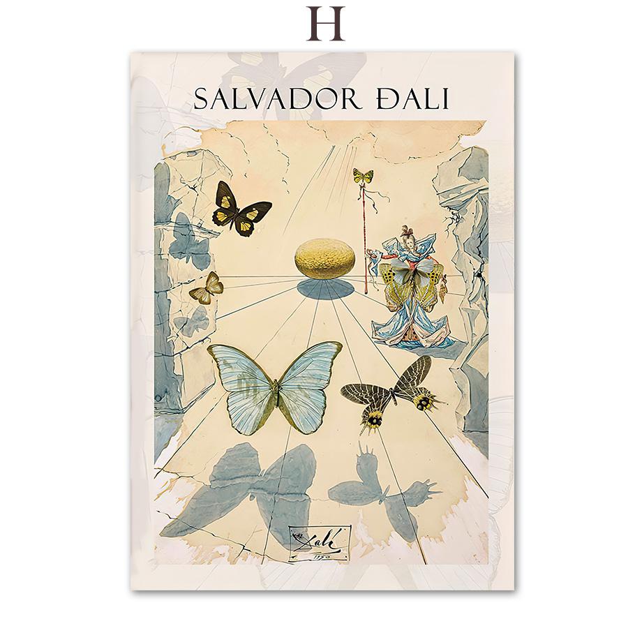 Абстрактная бабочка Моне с прудом для девочек, цветочная настенная живопись на холсте, плакаты на скандинавскую тему и принты, настенные панно для декора гостиной