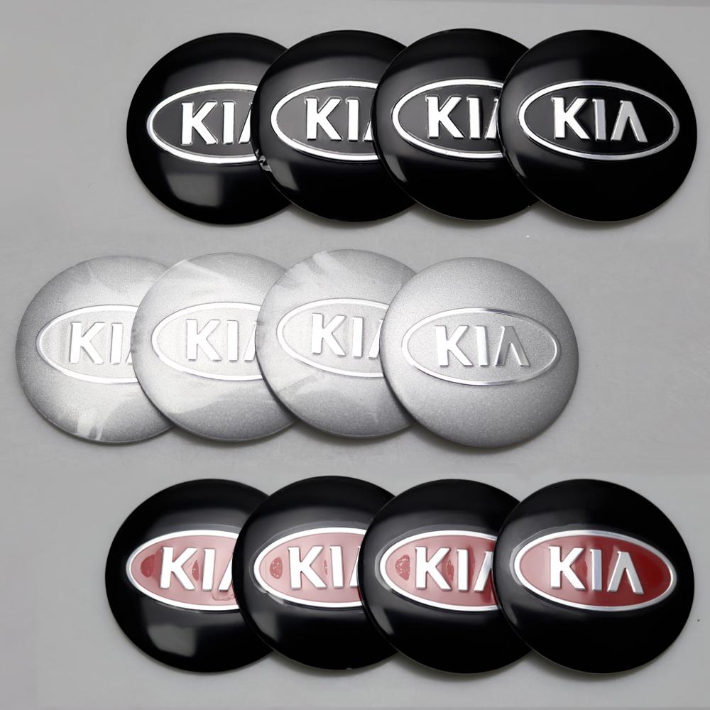 4PC 56/60/65/68mm Car Wheel Center Covers Hub Cap Sticker Decoration For Kia Rio Sportage Cerato Ceed Picanto Sonic Soul Sorento