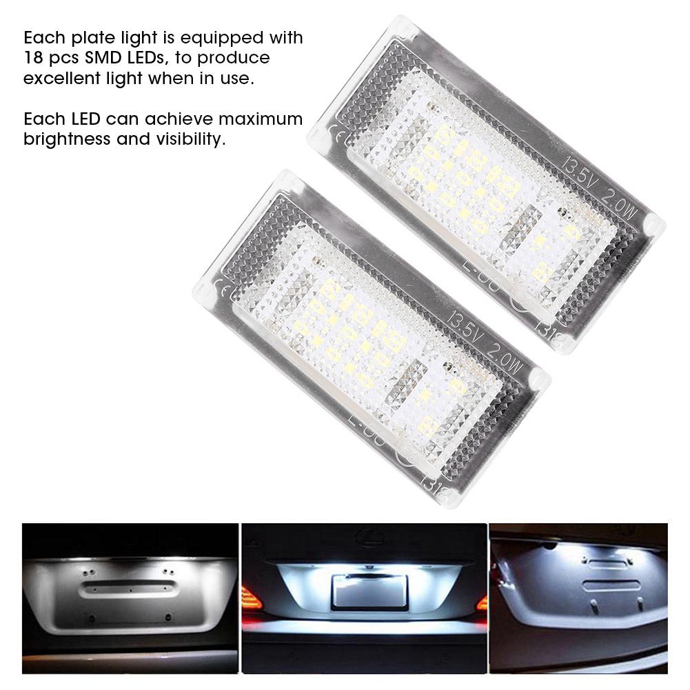 1 пара 12 В 18 светодиодов SMD Лампа подсветки номерного знака подходит для Mini Cooper S R53 2001 2006