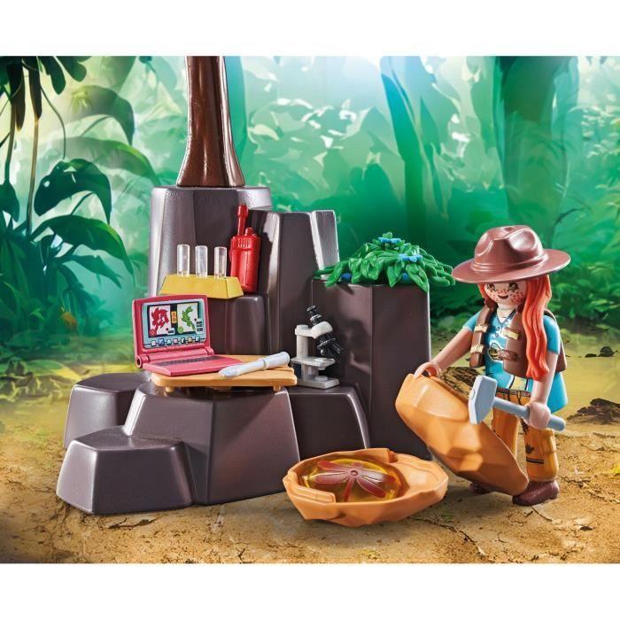 PLAYMOBIL 71819 Brachiosaure, explorateurs, aéroglisseur, univers miniature, 97 pièces, dès 4 ans