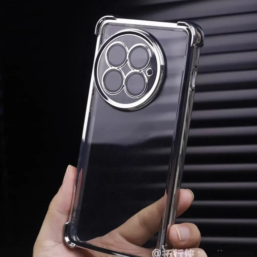 Чехол Для OnePlus 13 13R 12 12R 11 Ace 5 3 Pro Роскошный Гальванизированный Прозрачный Четыре Угла Ударопрочный Задняя Крышка Для OnePlus13