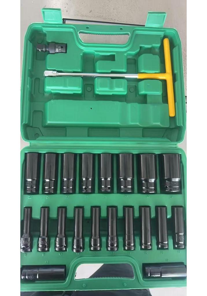 Electric Hex Socket Wrench Set (8-32mm) for Auto Repair and Disassembly